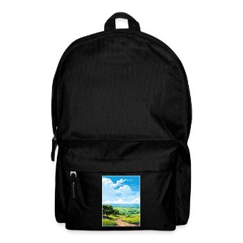 Quantock Hills Aonb Vintage Travel Poster Souvenir - Backpack - black - Front