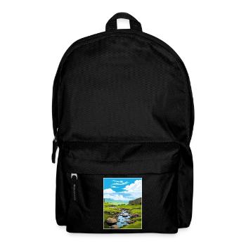 North Pennines Aonb Vintage Travel Poster Souvenir - Backpack - black - Front