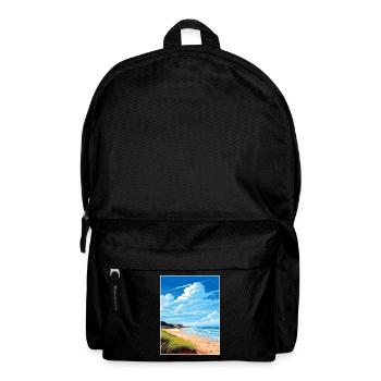 Gower Halbinsel Aonb Reise Poster Souvenir WPA - Rucksack - Schwarz - Vorne