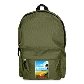 Suffolk Coast Heaths Travel Poster Souvenir WPA - Backpack - olive green - Front