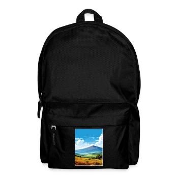 Mourne Mountains Aonb Travel Poster Souvenir WPA - Backpack - black - Front