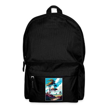 Ashdown Wald Reise Poster Postkarte Malerei - Rucksack - Schwarz - Vorne