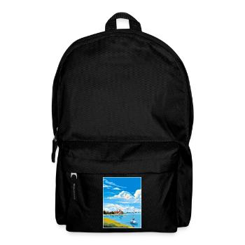 Chichester Harbor Aonb Travel Poster Souvenir WPA - Backpack - black - Front