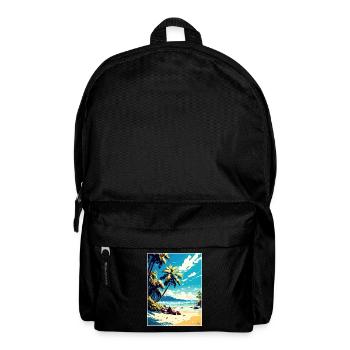 Zanzibar Tanzania Travel Poster Souvenir Paint WPA - Backpack - black - Front