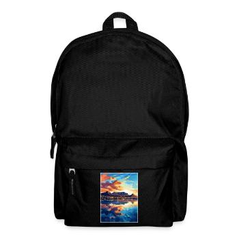 Cape Town South Africa Travel Poster Souvenir WPA - Backpack - black - Front