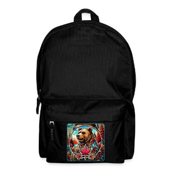 Kanada Bär Natur Design - Rucksack - Schwarz - Vorne