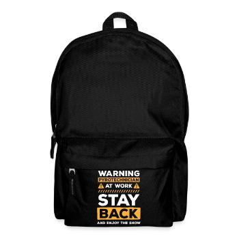 Pyrotechnik Highlight Fußball Feuerwerker - Rucksack - Schwarz - Vorne