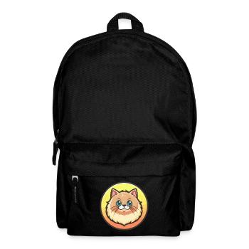 Persische Katze Rasse Karikatur Kawaii Tier Haustier - Rucksack - Schwarz - Vorne