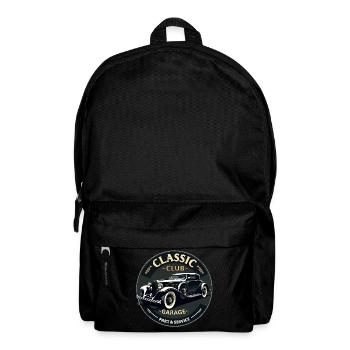 Classic Club Garage – Vintage Auto Service - Rucksack - Schwarz - Vorne