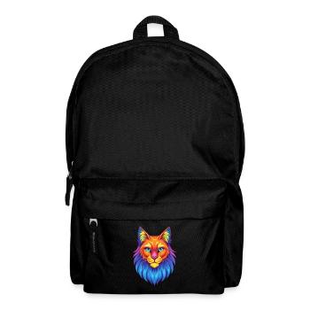 Norwegian Forest Cat Breed Cartoon Kawaii Animal P - Backpack - black - Front