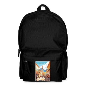 Salta Argentina Travel Poster Souvenir Paint WPA - Backpack - black - Front