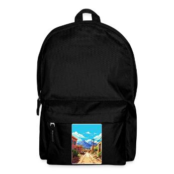Salta Argentina Travel Poster Souvenir Paint WPA - Backpack - black - Front