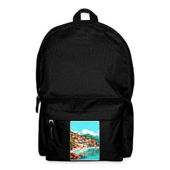 Yelapa Reise Poster Souvenir Postkarte Malerei - Rucksack - Schwarz - Vorne