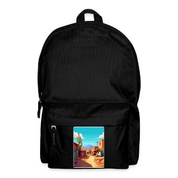 Jujuy Argentina Travel Poster Souvenir Paint WPA - Backpack - black - Front