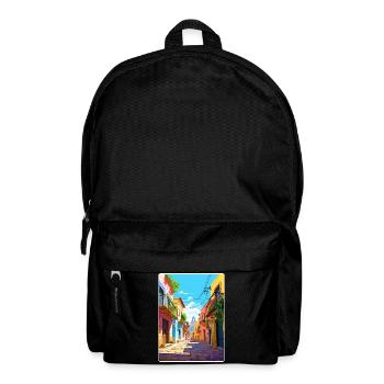 Tequila Mexiko Reise Poster Souvenir Malerei WPA - Rucksack - Schwarz - Vorne