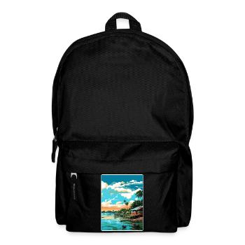 Manaus Brasilien Reise Poster Souvenir Malerei WPA - Rucksack - Schwarz - Vorne