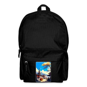 Chiang Mai Thailand Vintage Reise Poster Souvenir - Rucksack - Schwarz - Vorne