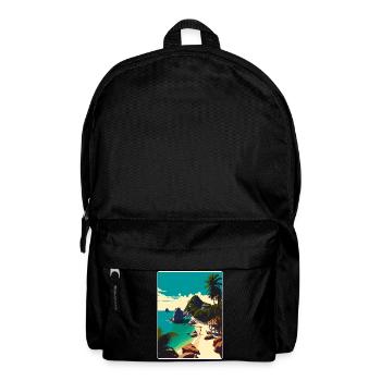 Ko Tao Thailand Thai Reise Poster Souvenir WPA - Rucksack - Schwarz - Vorne