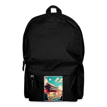 Verbotenes China Reise Poster Souvenir Farbe WPA - Rucksack - Schwarz - Vorne