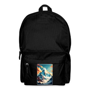 Mount Everest China Vintage Travel Poster Souvenir - Backpack - black - Front