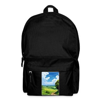 Dorset Aonb Affiche de voyage Peinture de carte postale souvenir - Sac à dos - noir - Devant