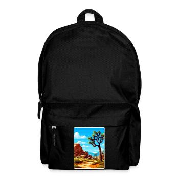 Joshua Tree Nationalpark Kalifornien Reiseposter - Rucksack - Schwarz - Vorne