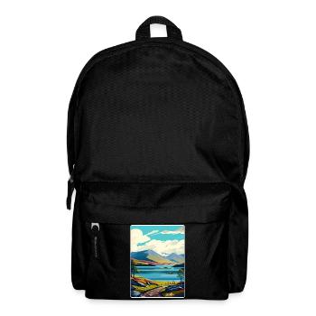 Loch Lomond National Park Travel Poster Souvenir - Backpack - black - Front