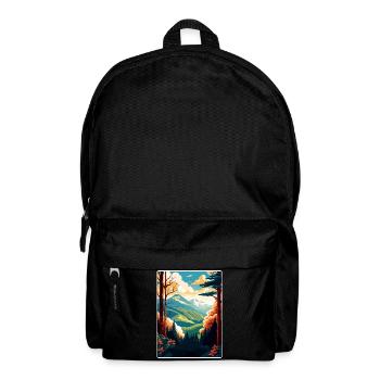 Great Smoky Mountains National Park Travel Poster - Backpack - black - Front