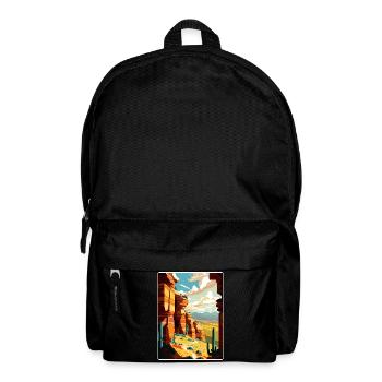 Mesa Verde Nationalpark Colorado Reiseposter - Rucksack - Schwarz - Vorne