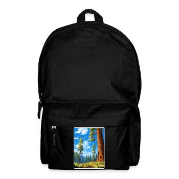 Sequoia Kings Canyon Nationalpark Reiseposter - Rucksack - Schwarz - Vorne