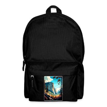 Yosemite El Capitan Californie Affiche de voyage WPA - Sac à dos - noir - Devant