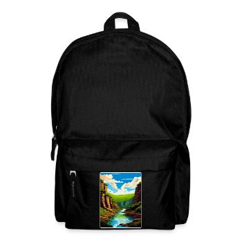 New River Gorge National Park Travel Poster WPA - Backpack - black - Front