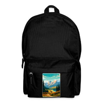 Parc national Banff Canada Affiche de voyage souvenir - Sac à dos - noir - Devant