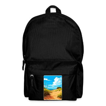 Indiana Dunes Nationalpark Reiseplakat Souvenir - Rucksack - Schwarz - Vorne