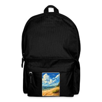 Indiana Dunes National Park Travel Poster Souvenir - Backpack - black - Front