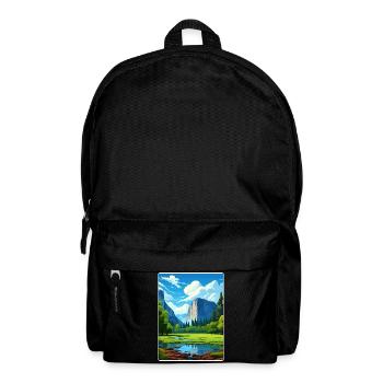 Parc national de Yosemite Affiche de voyage Souvenir WPA - Sac à dos - noir - Devant