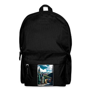 Vail Ski Resort Colorado Reiseposter Souvenir - Rucksack - Schwarz - Vorne