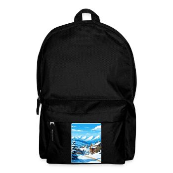 Vail Ski Resort Skifahren Reise Poster Souvenir WPA - Rucksack - Schwarz - Vorne