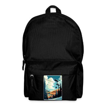 Vail Ski Resort Skifahren Reise Poster Souvenir WPA - Rucksack - Schwarz - Vorne