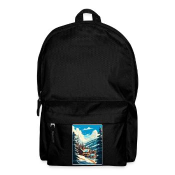 Vail Ski Resort Skifahren Reise Poster Souvenir WPA - Rucksack - Schwarz - Vorne
