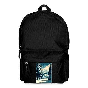 Kitzbühel Ski Autriche Affiche de voyage souvenir WPA - Sac à dos - noir - Devant