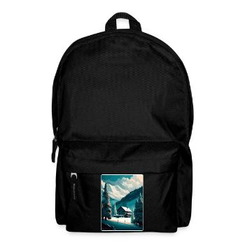 St Anton Ski Skifahren Vintage Reise Poster Souvenir - Rucksack - Schwarz - Vorne
