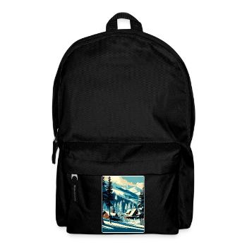 Les Arcs Ski Ski Vintage Voyage Poster Souvenir - Sac à dos - noir - Devant