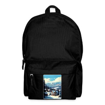 Breckenridge Ski Reise Poster Souvenir Farbe WPA - Rucksack - Schwarz - Vorne