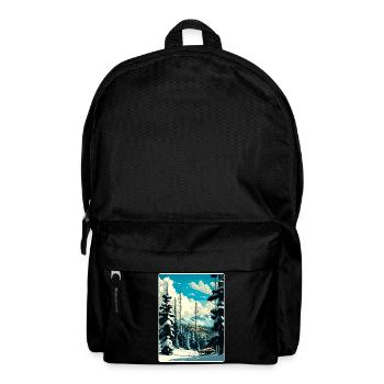 Breckenridge Ski Reise Poster Souvenir Farbe WPA - Rucksack - Schwarz - Vorne
