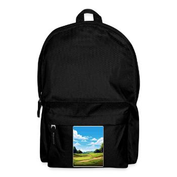 Shinnecock Hills Golf Course Travel Poster Card - Backpack - black - Front