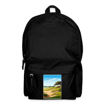 Affiche de voyage du parcours de golf Torrey Pines - Sac à dos - noir - Devant