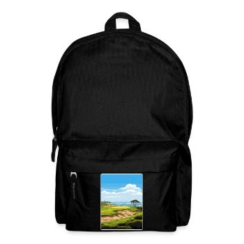 Affiche de voyage du parcours de golf Torrey Pines - Sac à dos - noir - Devant