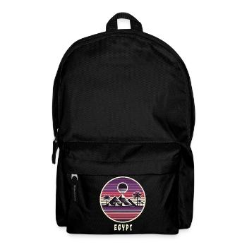 Egypt pyramid design - Backpack - black - Front