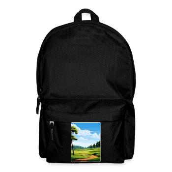 Shadow Creek Golfplatz Reiseposter Souvenir - Rucksack - Schwarz - Vorne